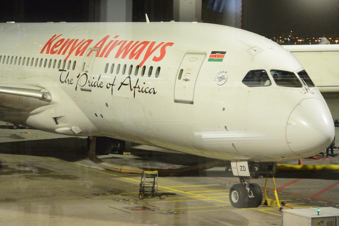 Flugzeug von Kenya Airways